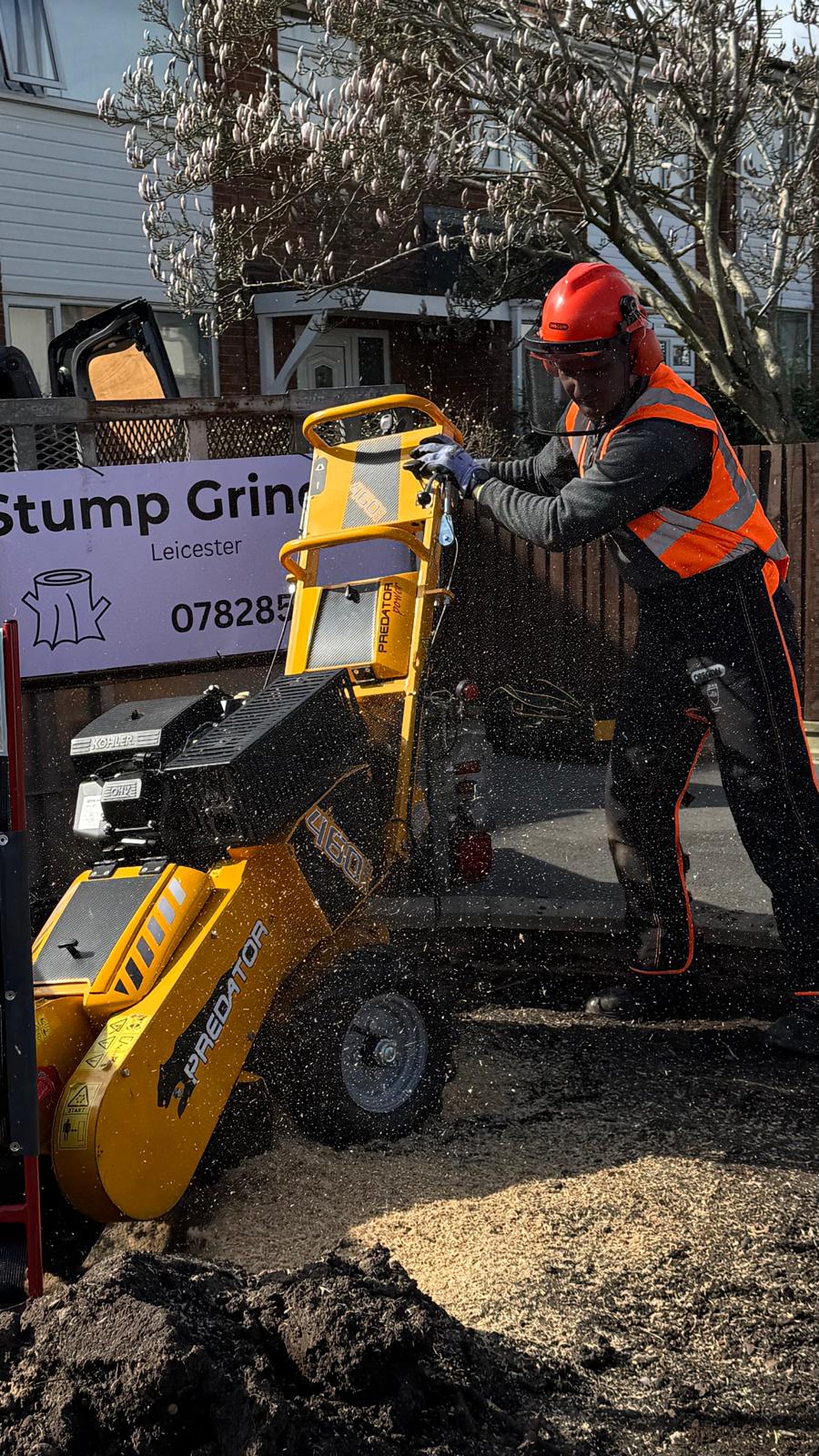 Predator stump grinder